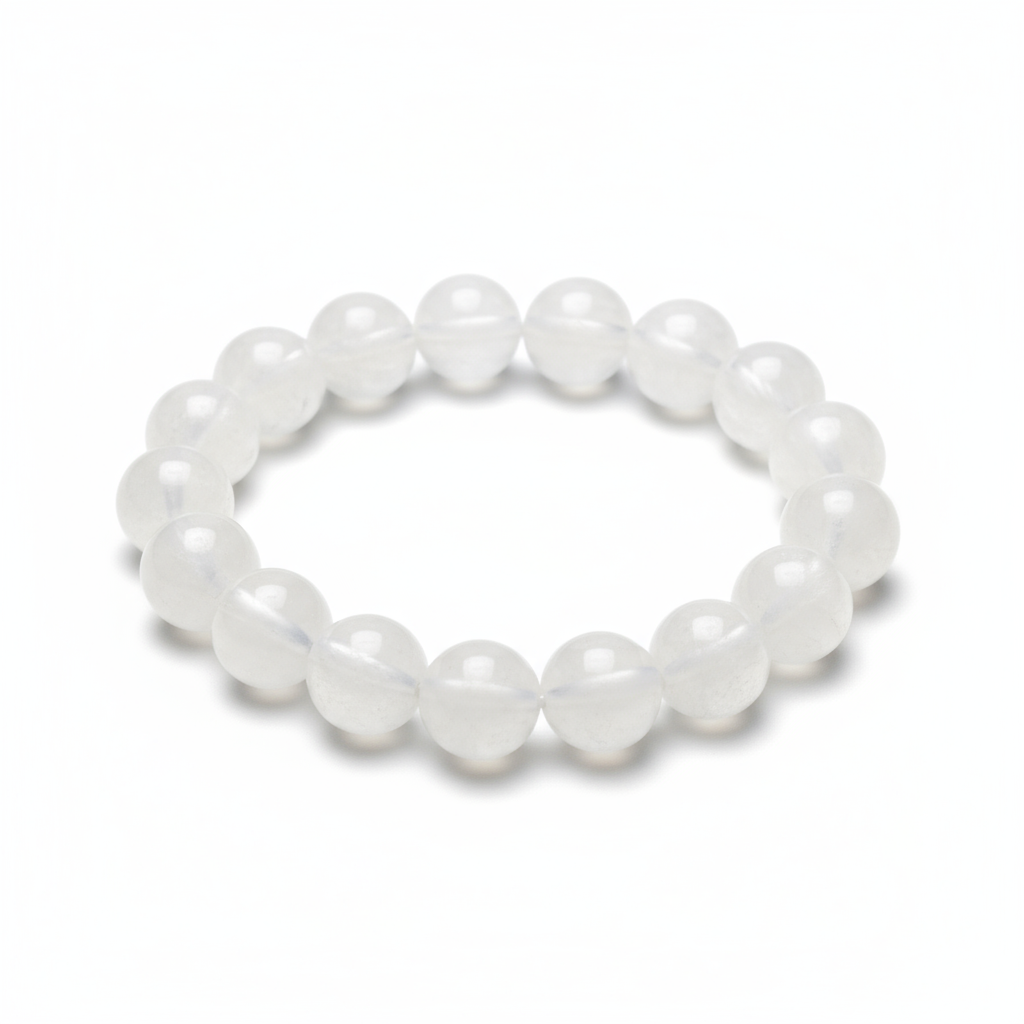 Natural White Jade Bracelet