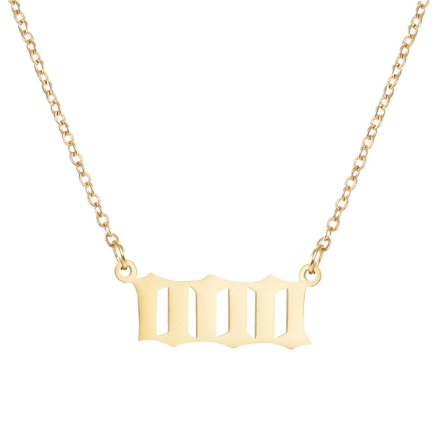 Lucky Number Custom Gothic Necklace