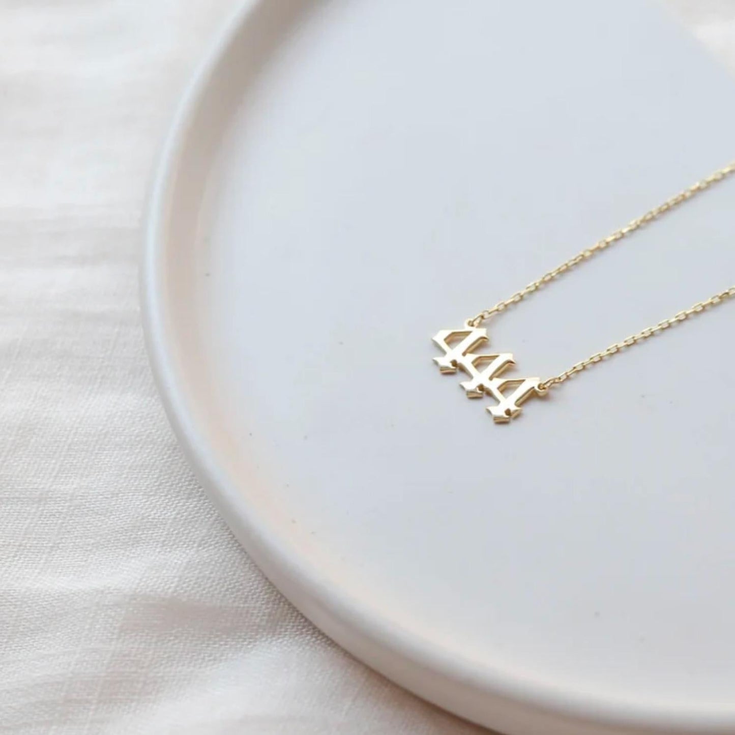 Lucky Number Custom Gothic Necklace