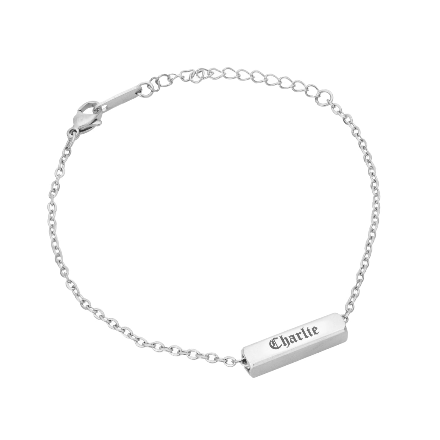 Bracelet/Anklet with Custom Gothic Pillar Bar