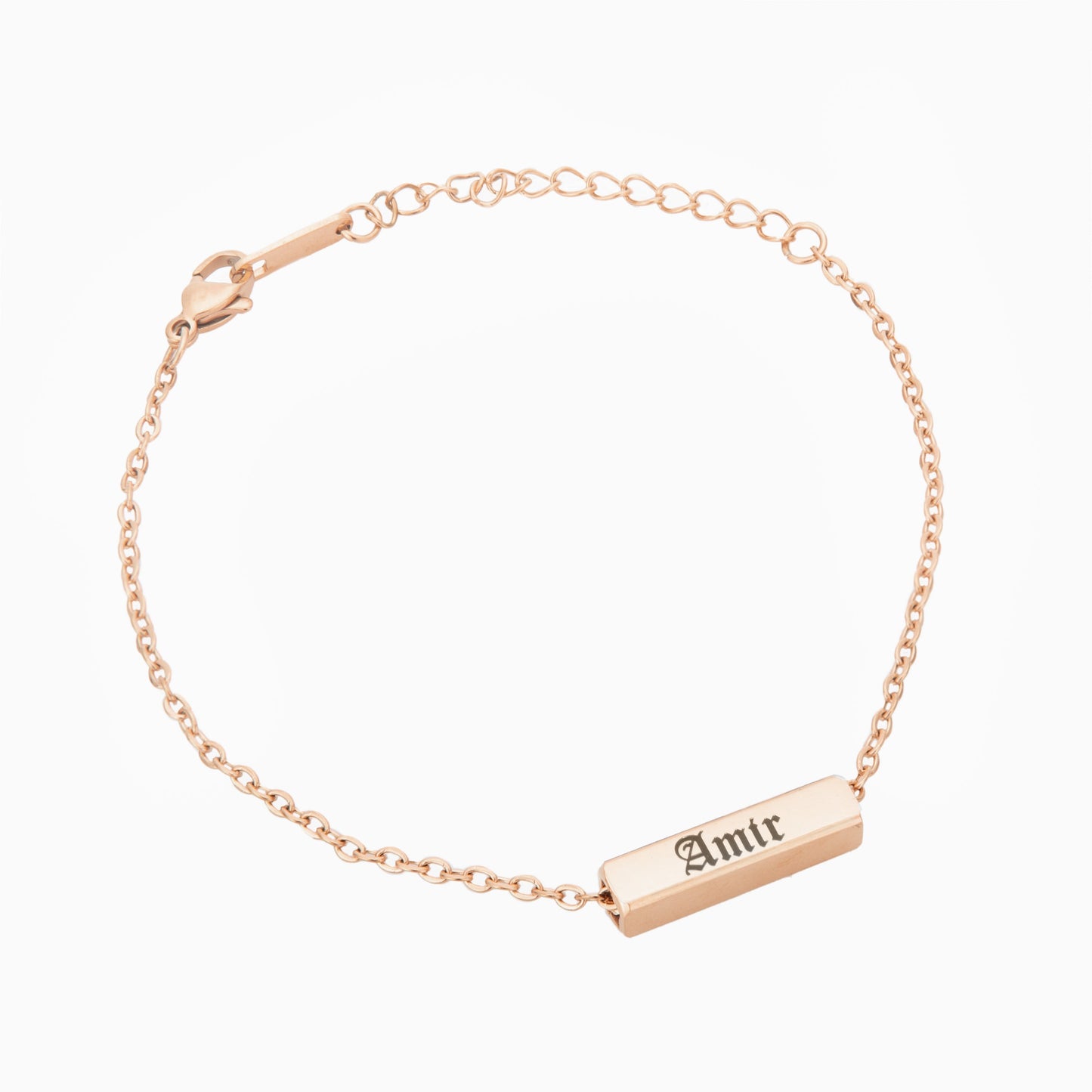 Bracelet/Anklet with Custom Gothic Pillar Bar