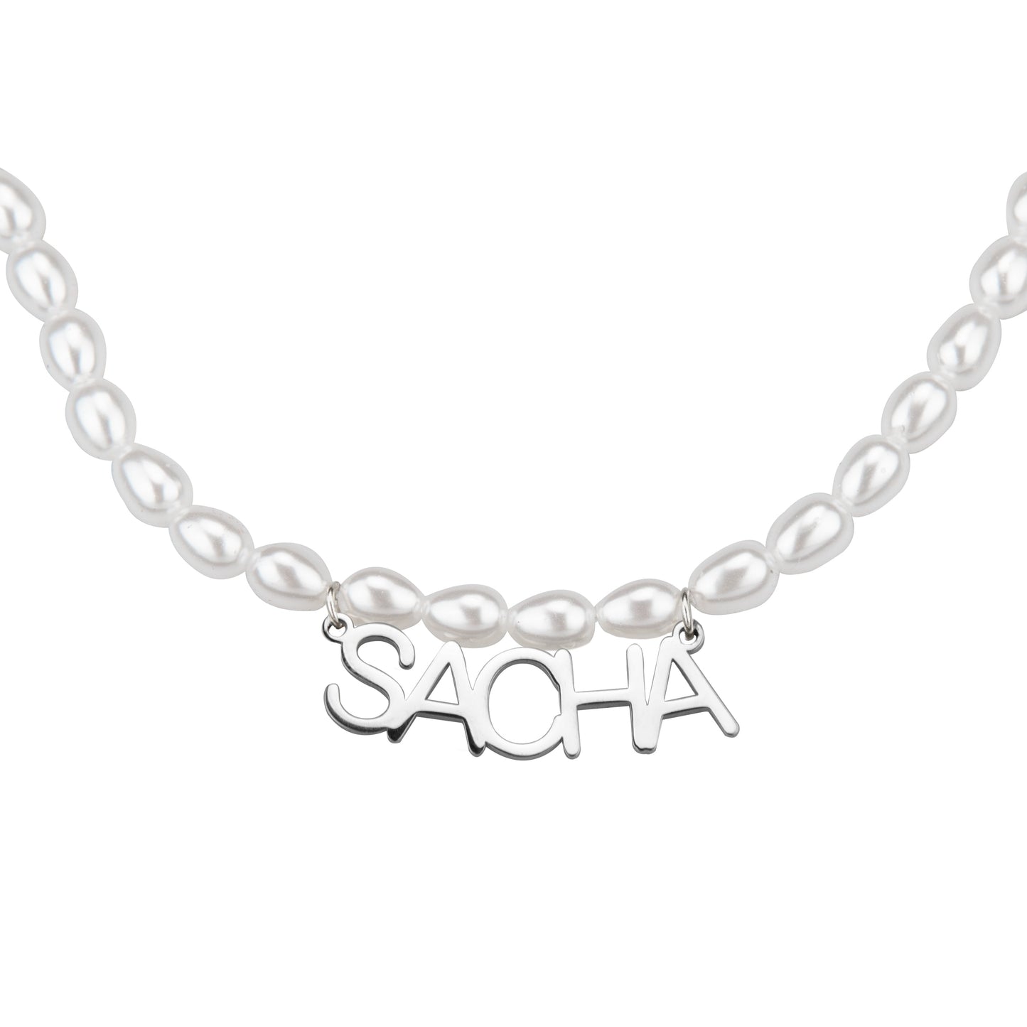 Personalized Pearl Name Necklace