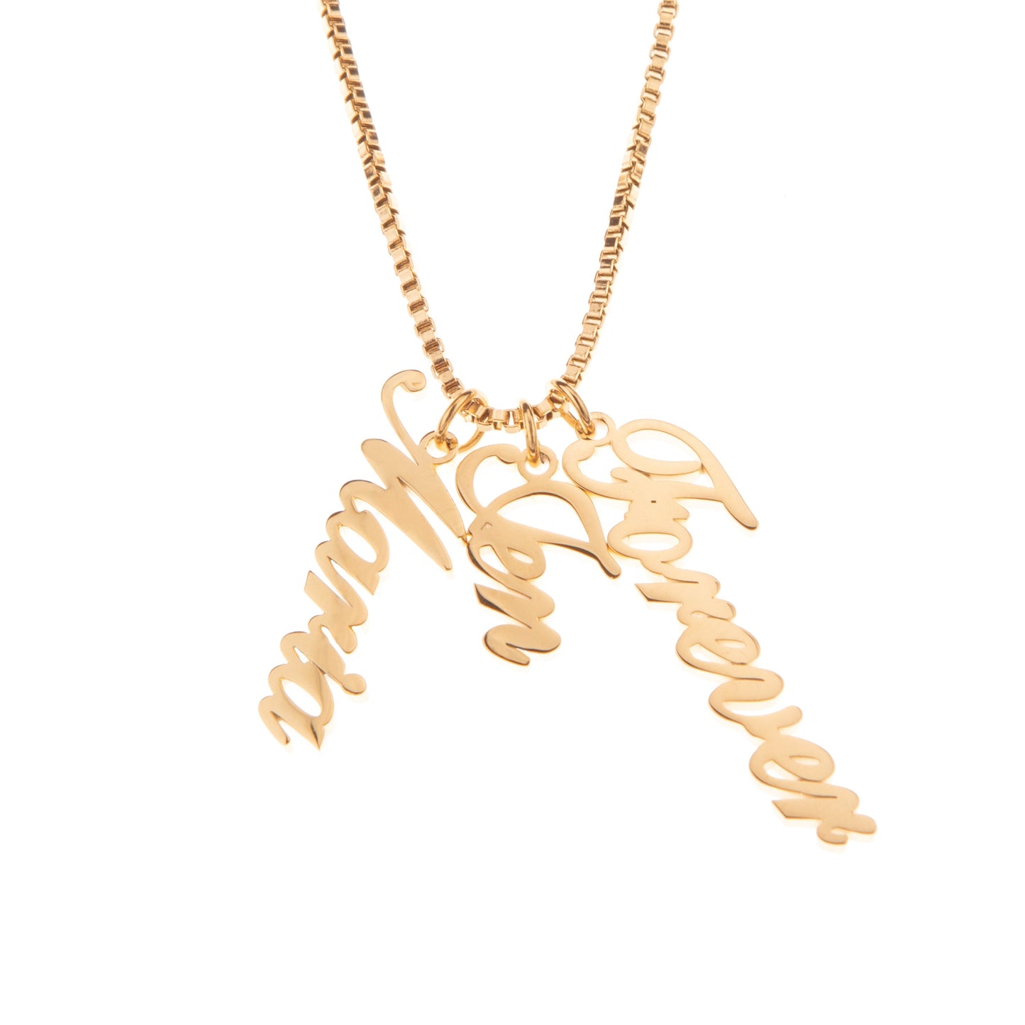 Personalized Vertical Signature Pendant Necklace