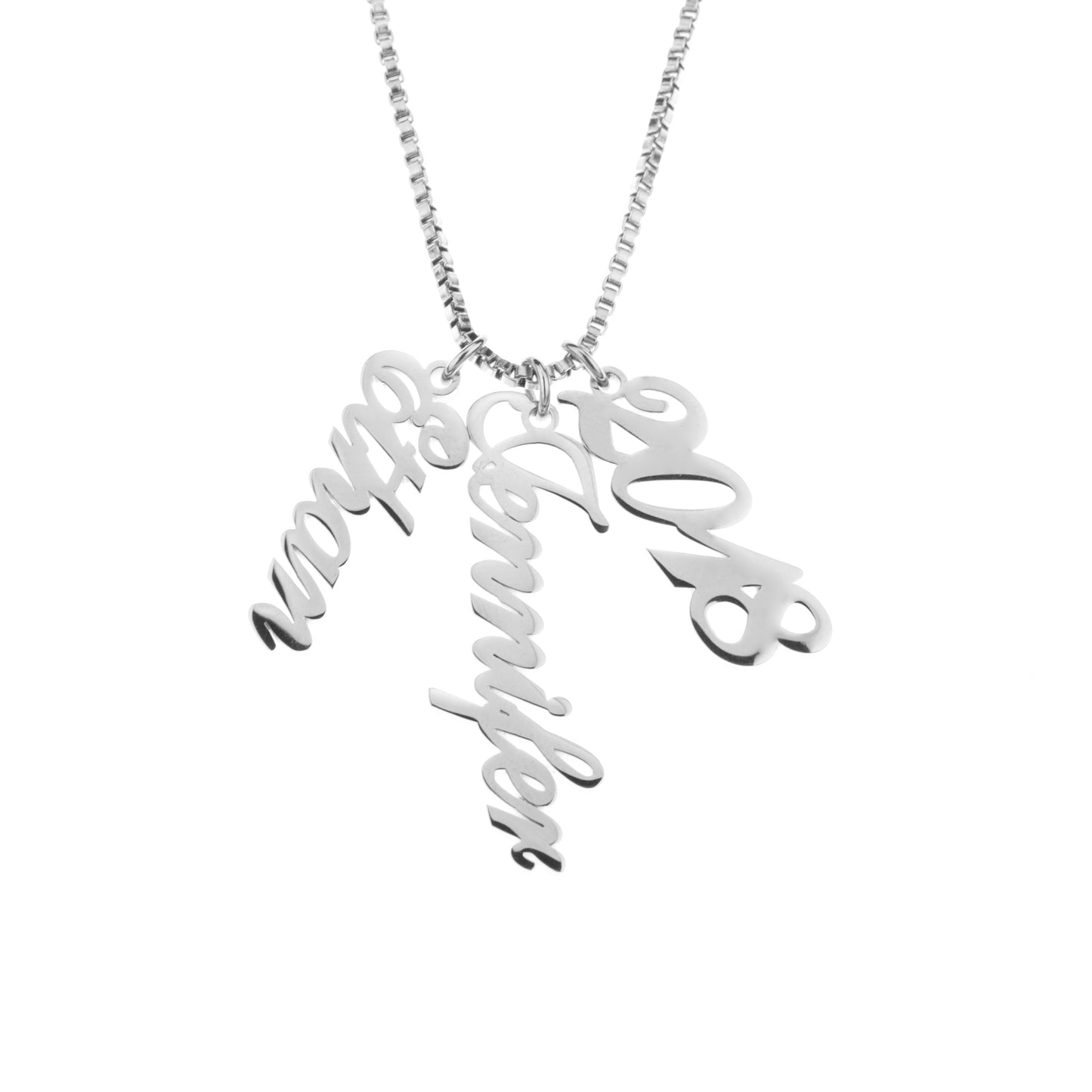 Personalized Vertical Signature Pendant Necklace