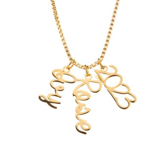 Personalized Vertical Pendant Necklace