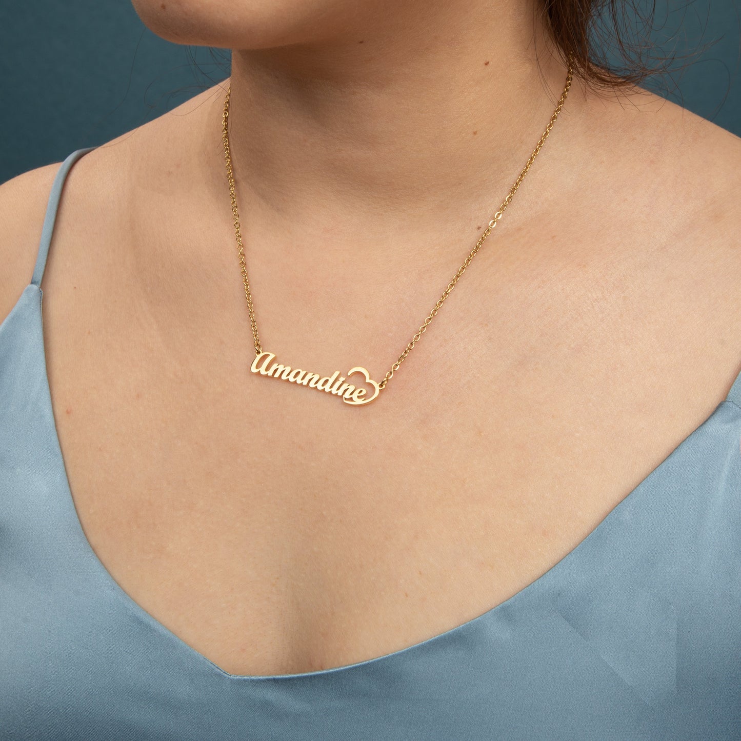 Heart Custom Name Necklace