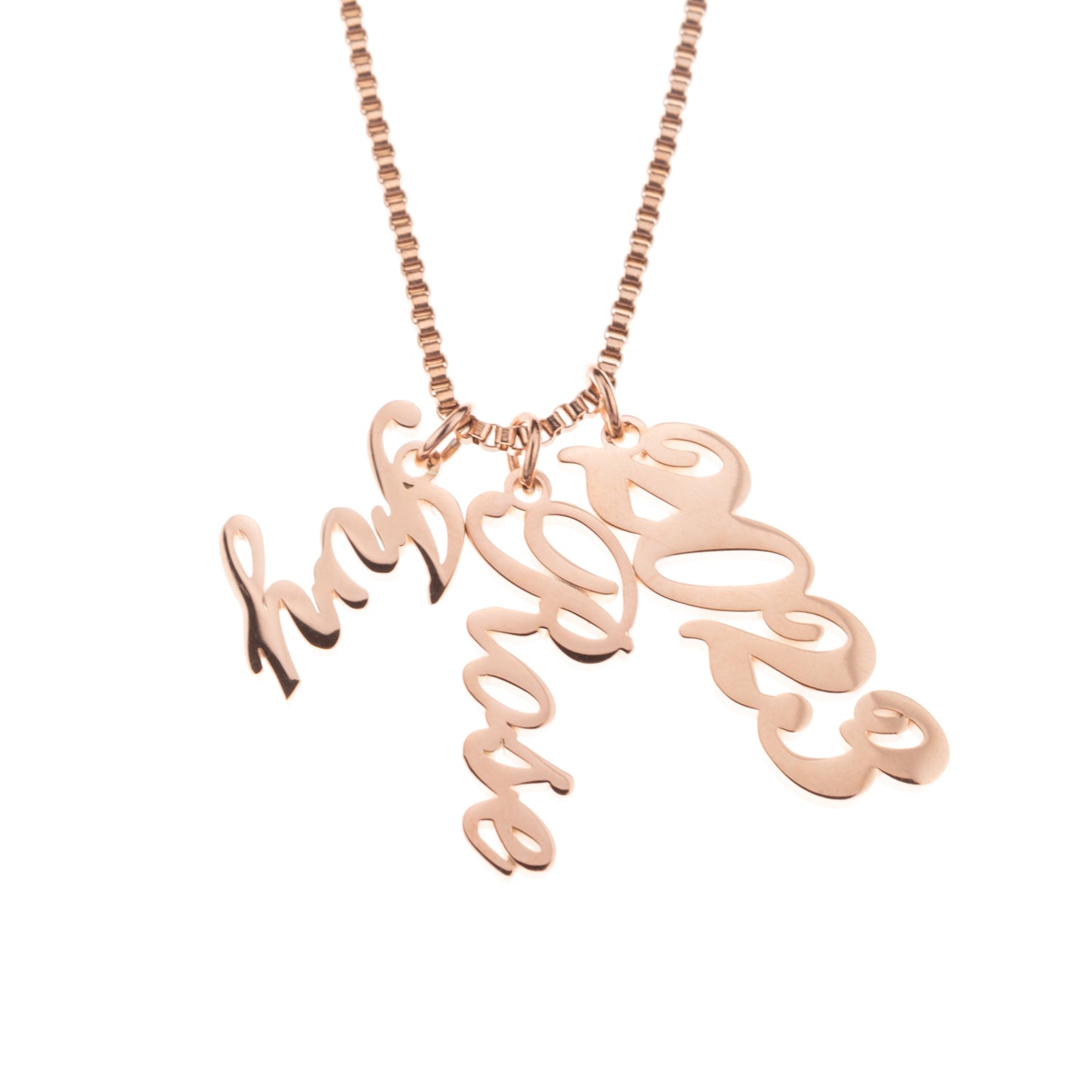 Personalized Vertical Signature Pendant Necklace