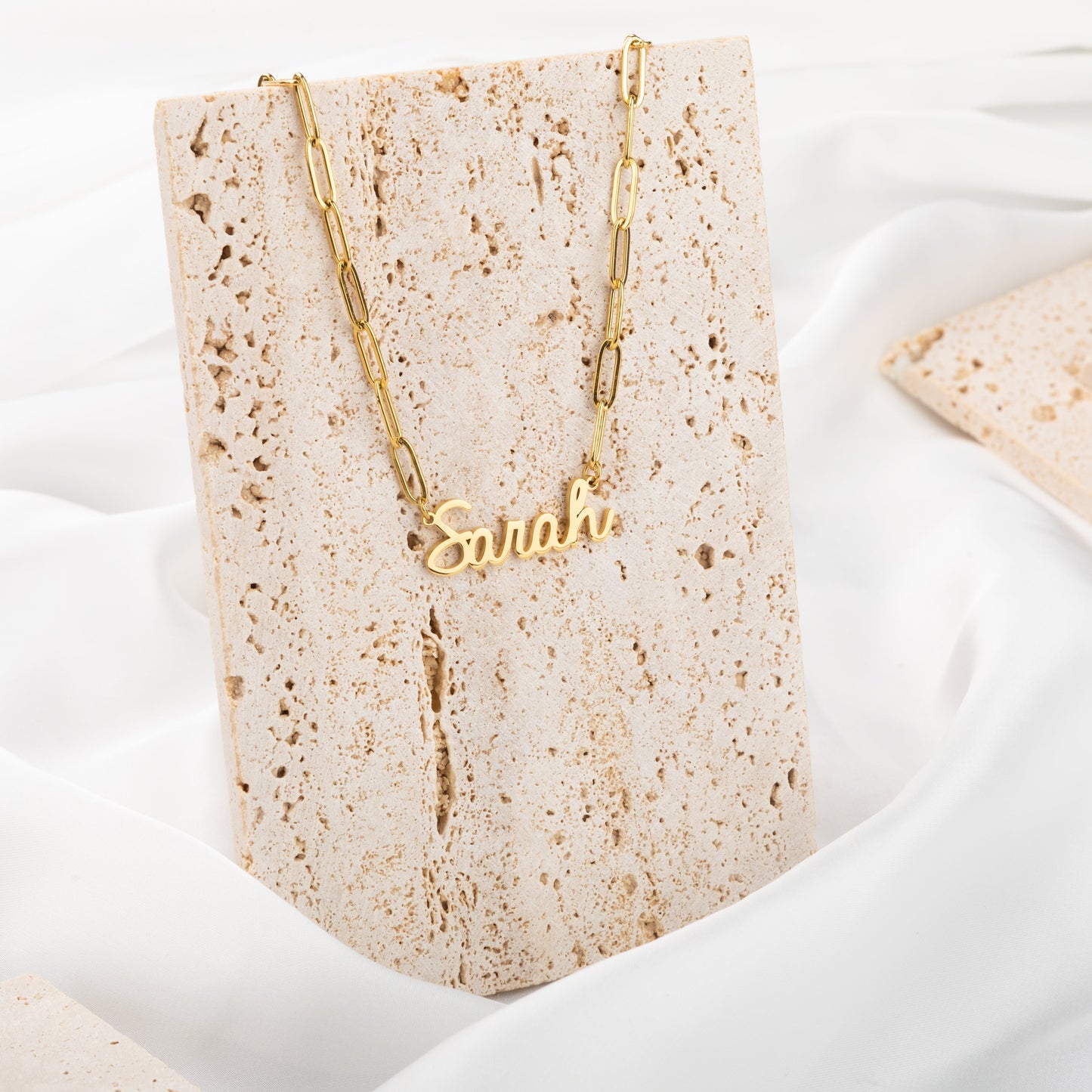 Paperclip Personalized Name Necklace