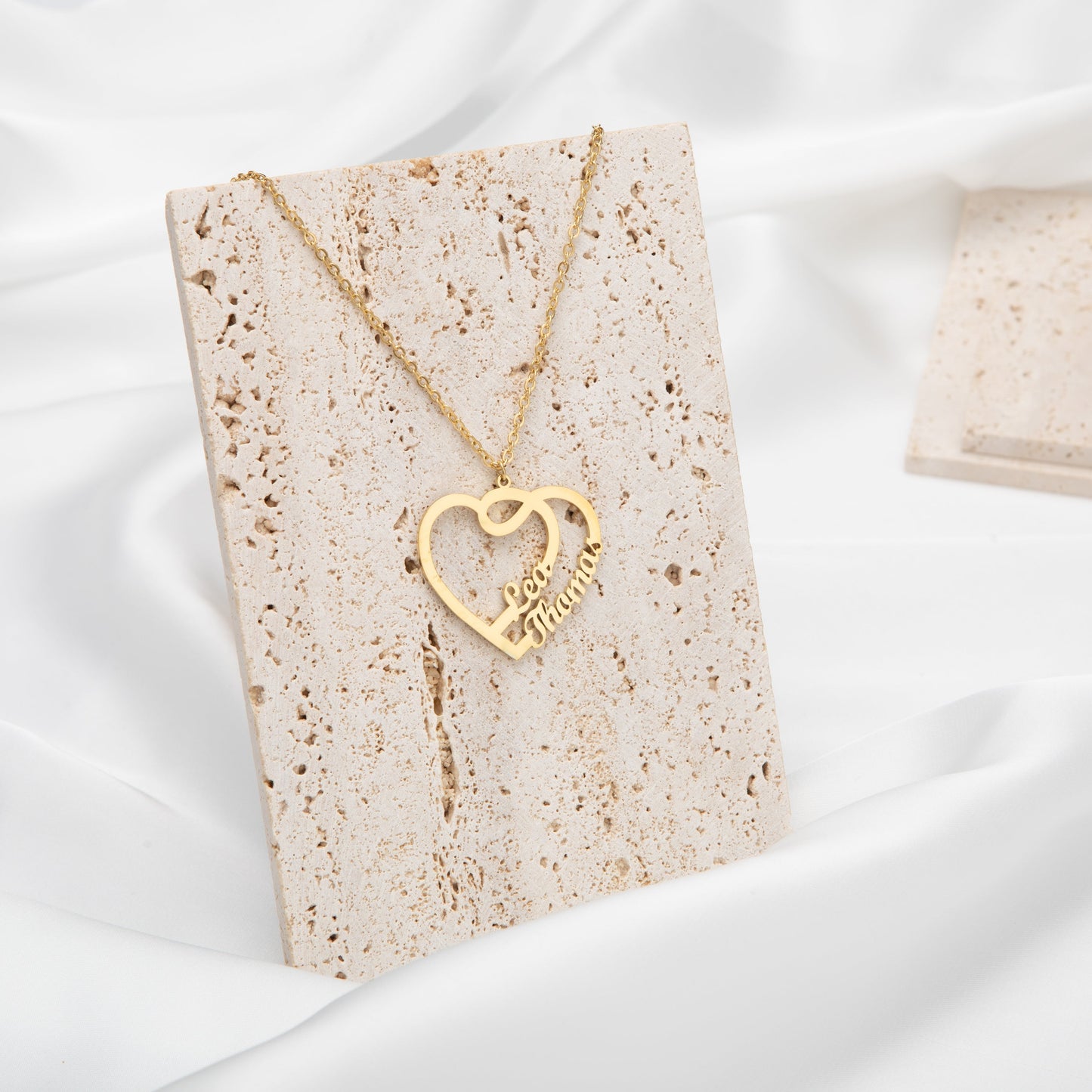 Two Names Heart Pendant
