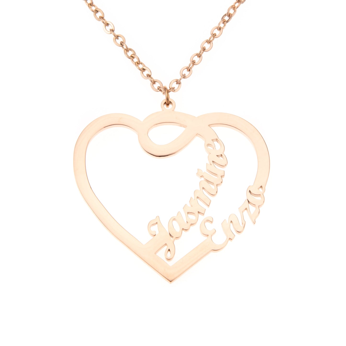Two Names Heart Pendant