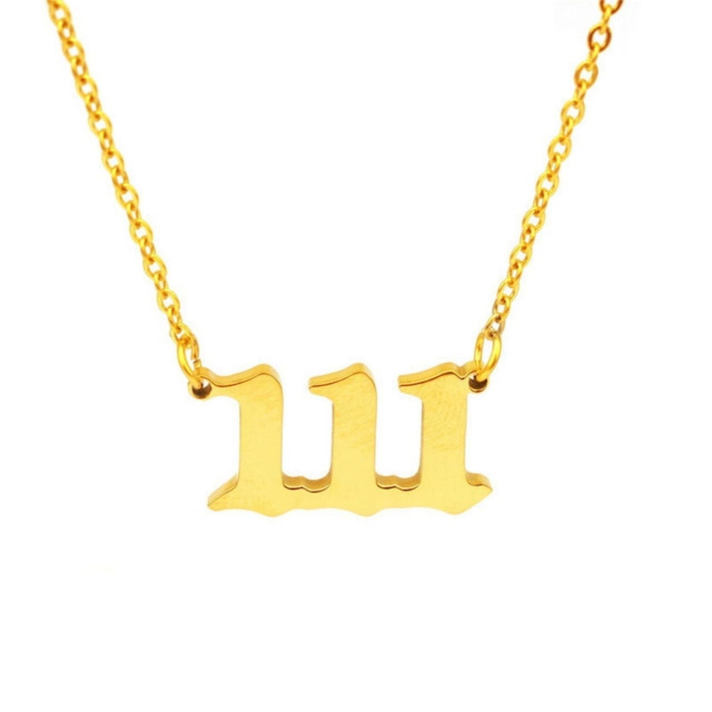 Lucky Number Custom Gothic Necklace