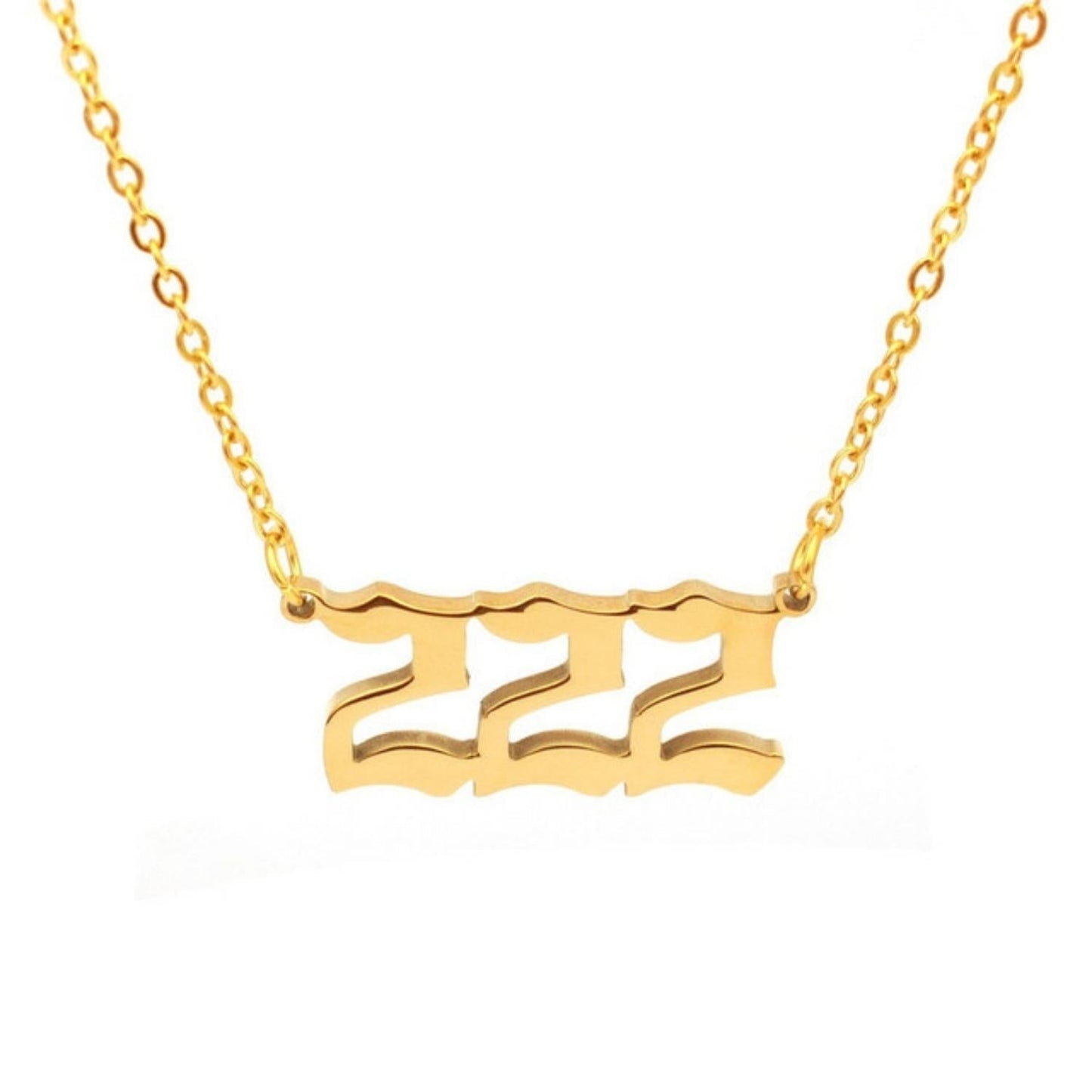 Lucky Number Custom Gothic Necklace