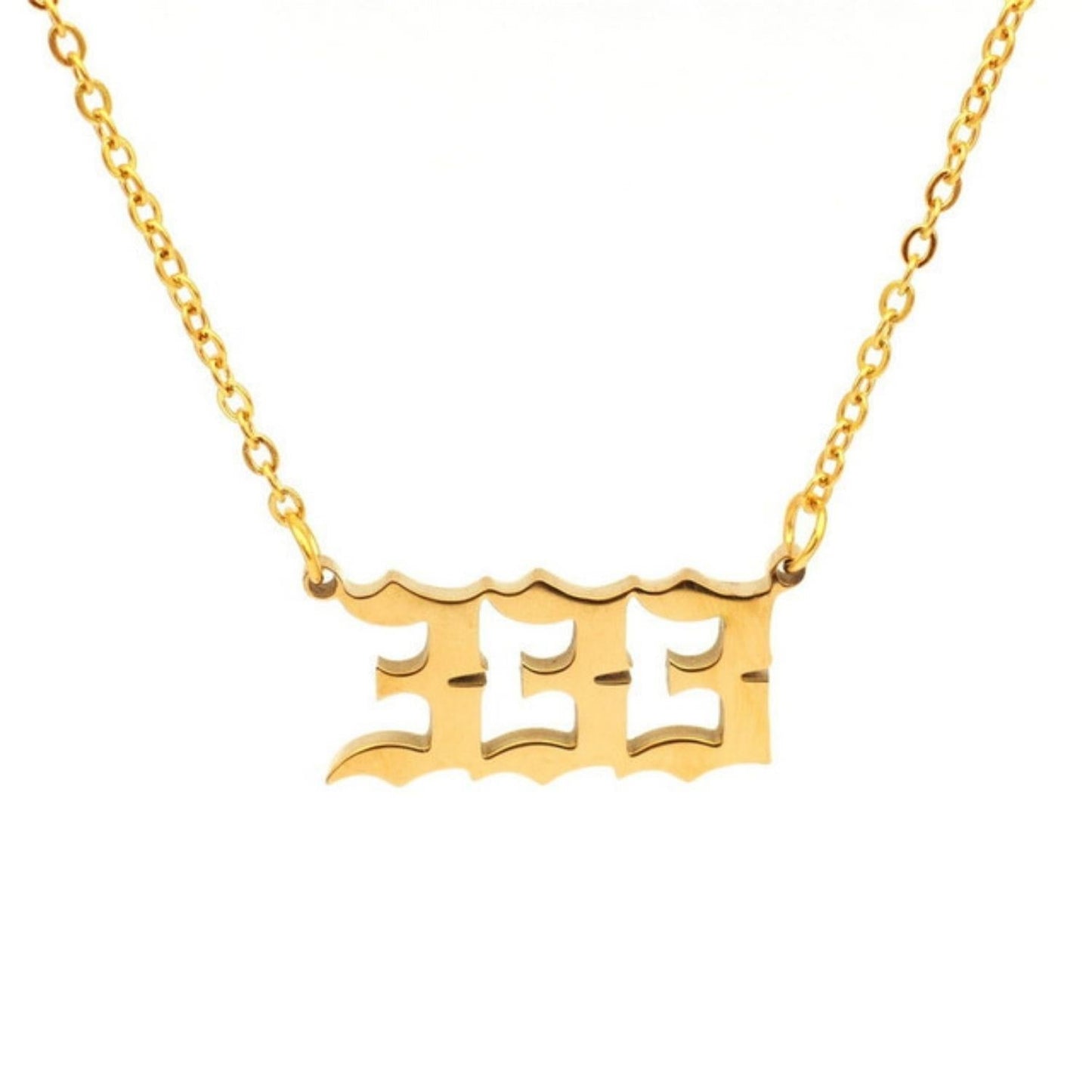 Lucky Number Custom Gothic Necklace