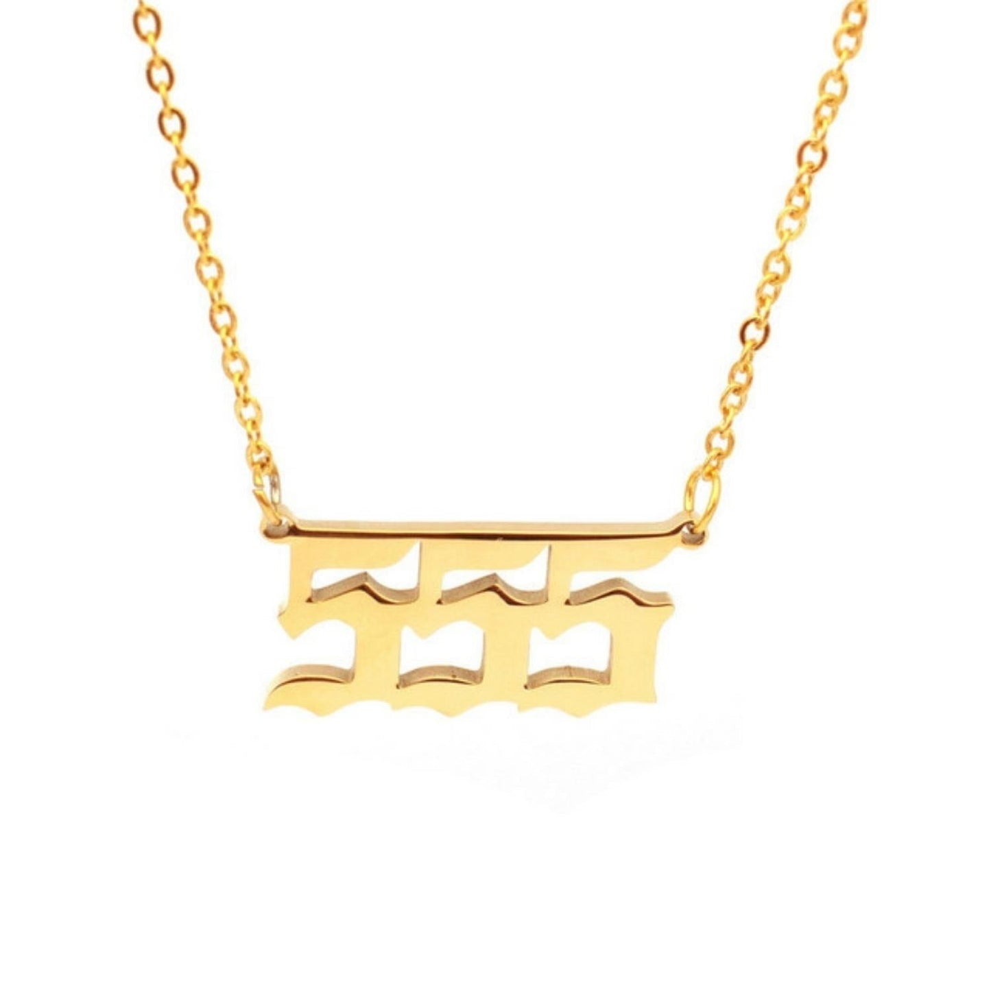 Lucky Number Custom Gothic Necklace