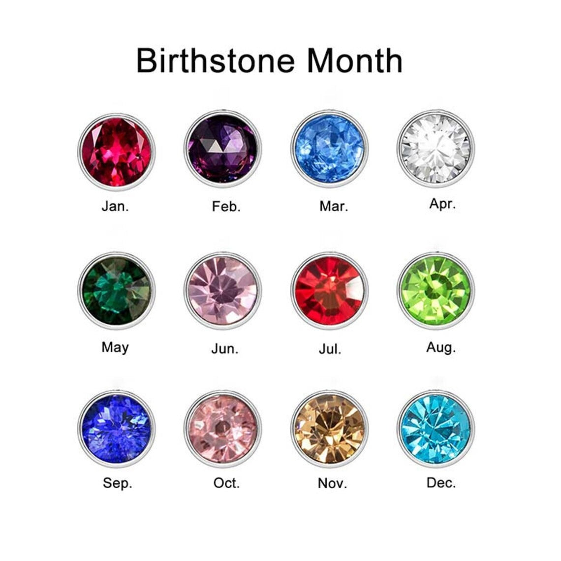 Adjustable Custom Name Ring With Birthstone