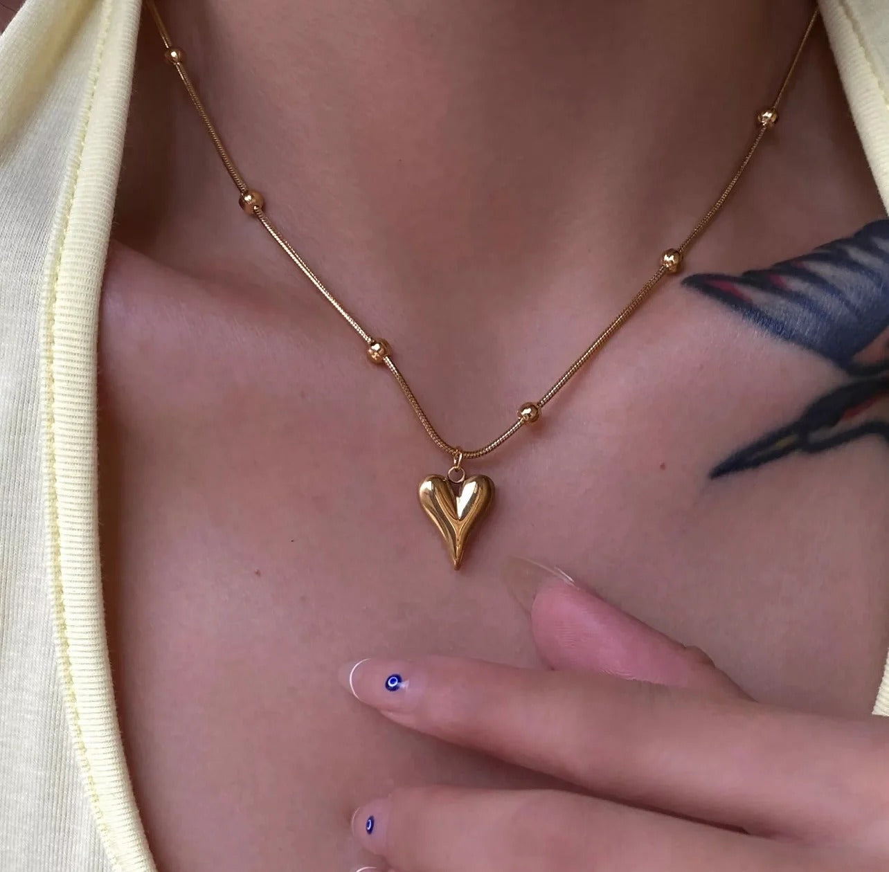 Bead Chain With Pendant Necklace