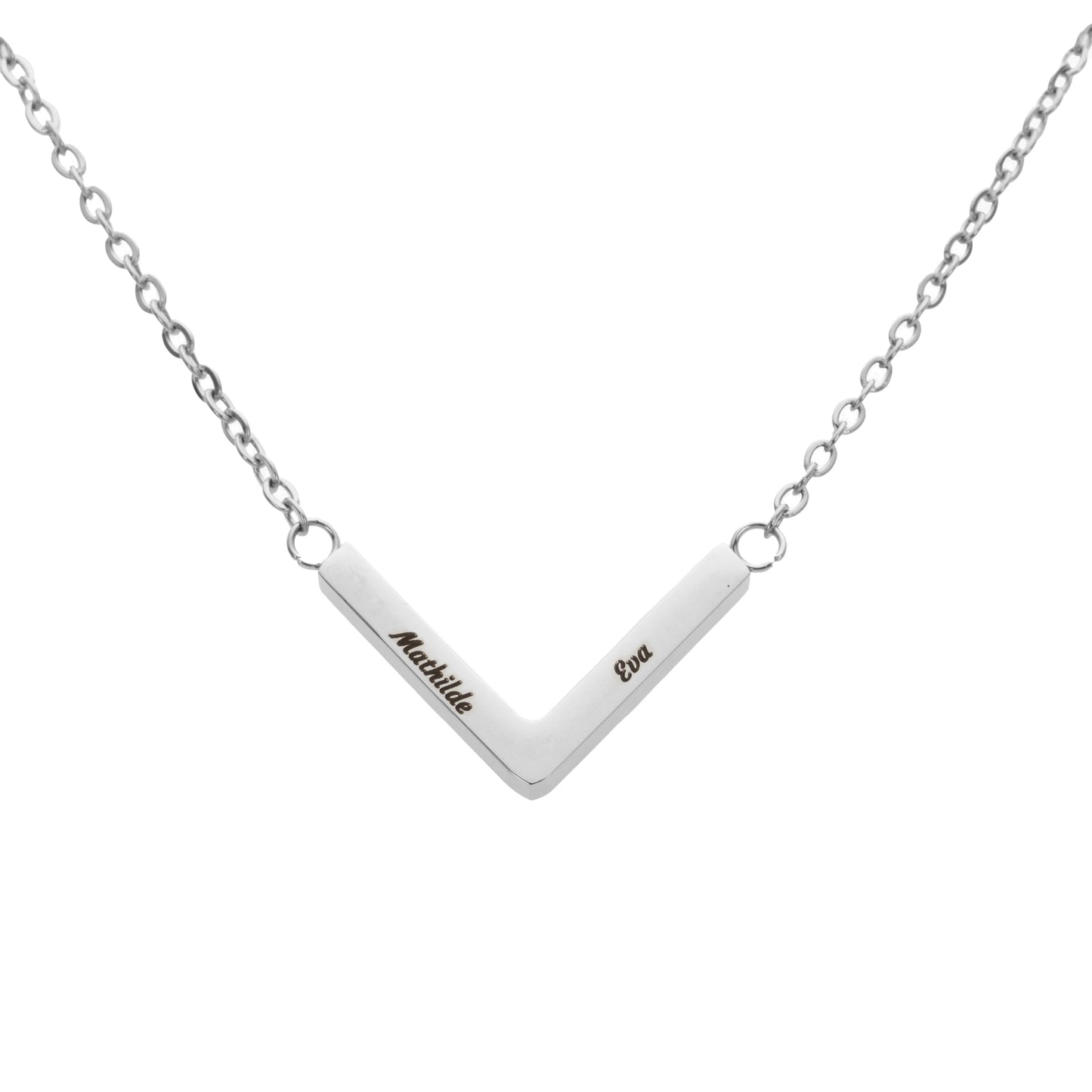 Personalized Corner Bar Necklace