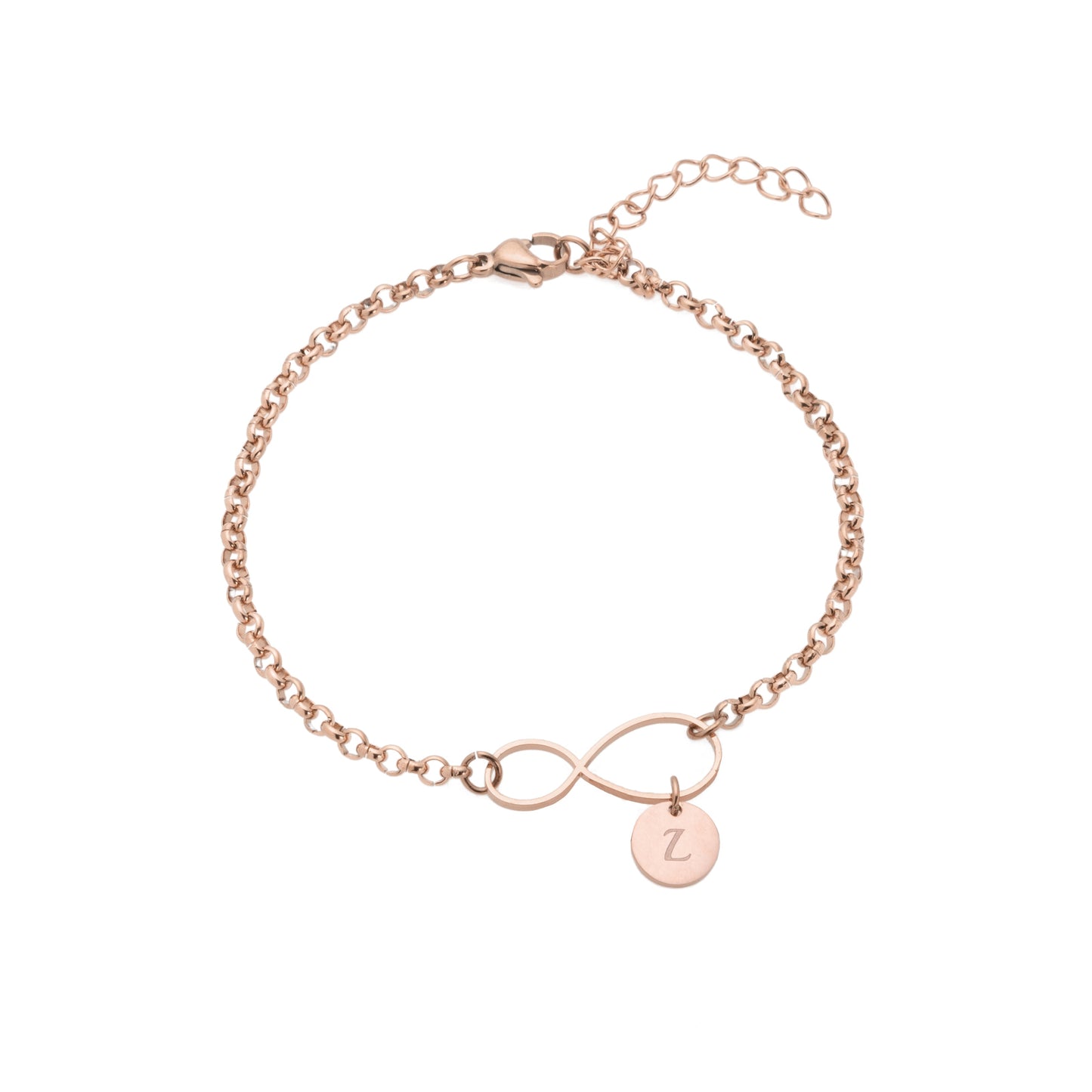 Infinity with Initial Charms Bracelet