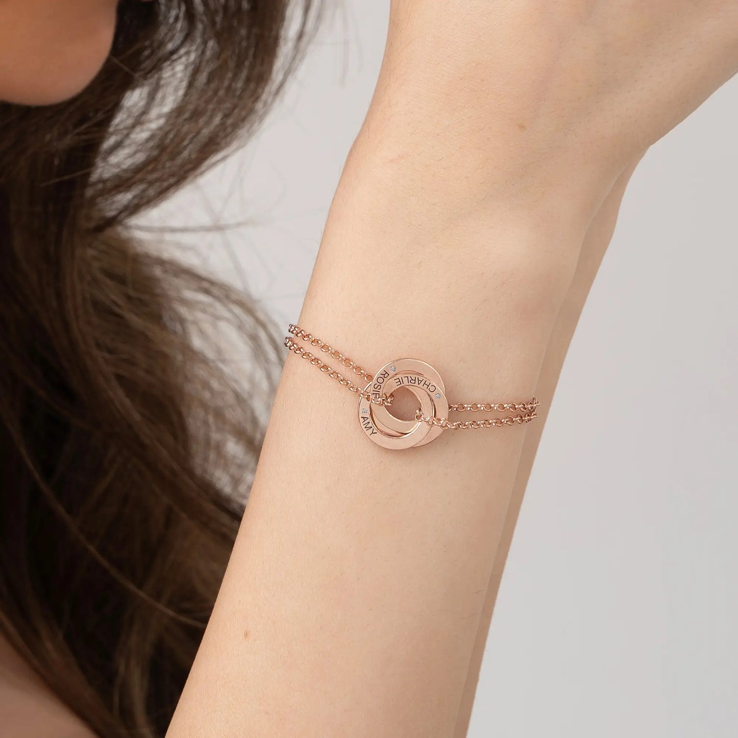 Luna Russian Ring Bracelet With Birthstone