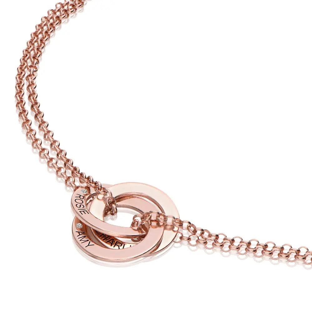 Luna Russian Ring Bracelet With Birthstone