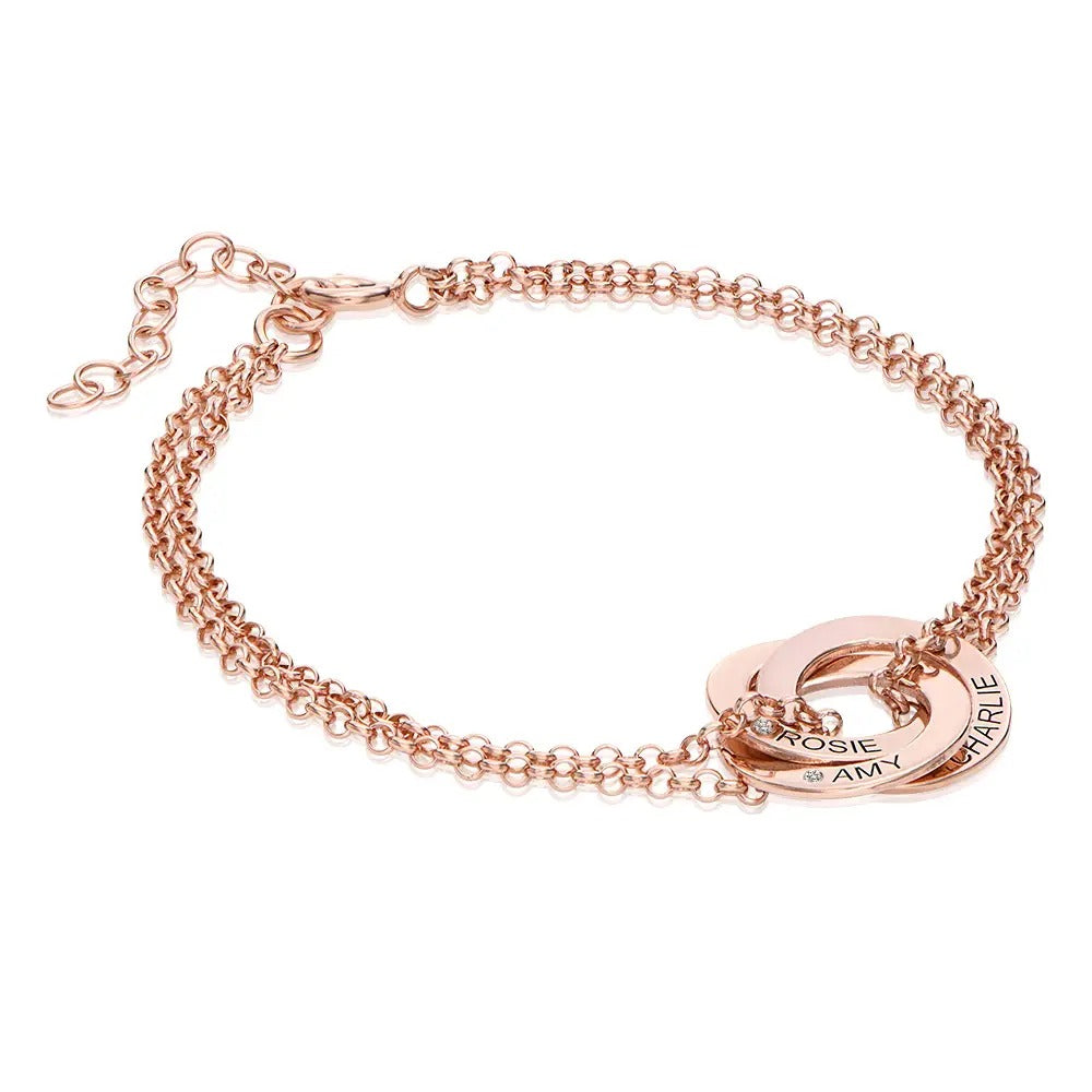 Luna Russian Ring Bracelet With Birthstone