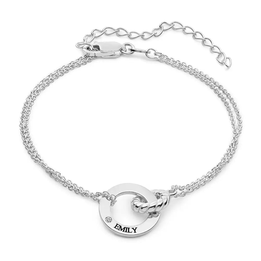 Luna Russian Ring Bracelet With Birthstone