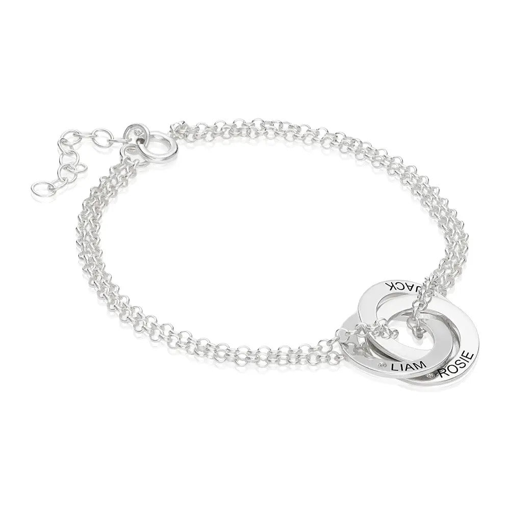 Luna Russian Ring Bracelet With Birthstone