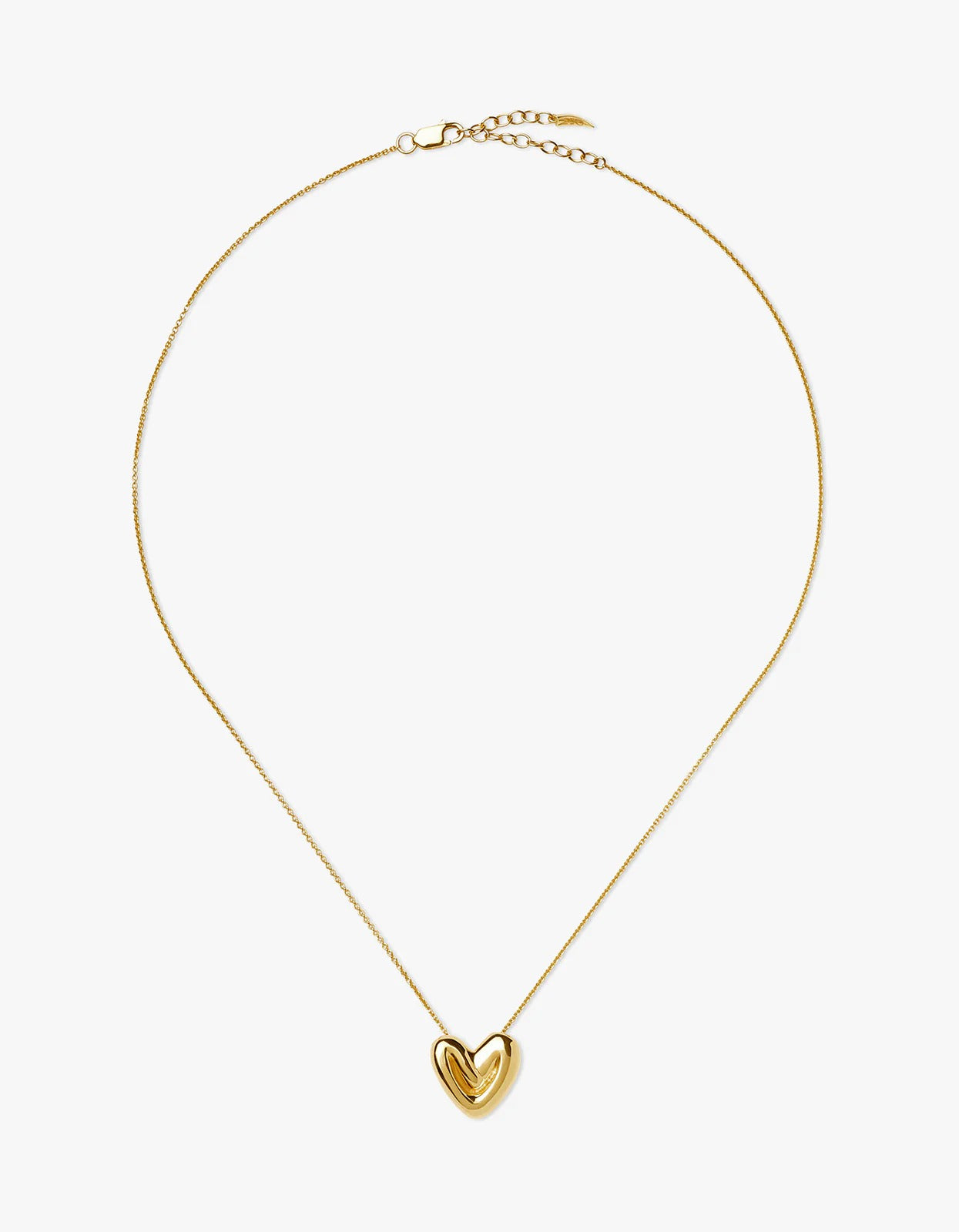Puffy Heart Layered Necklace