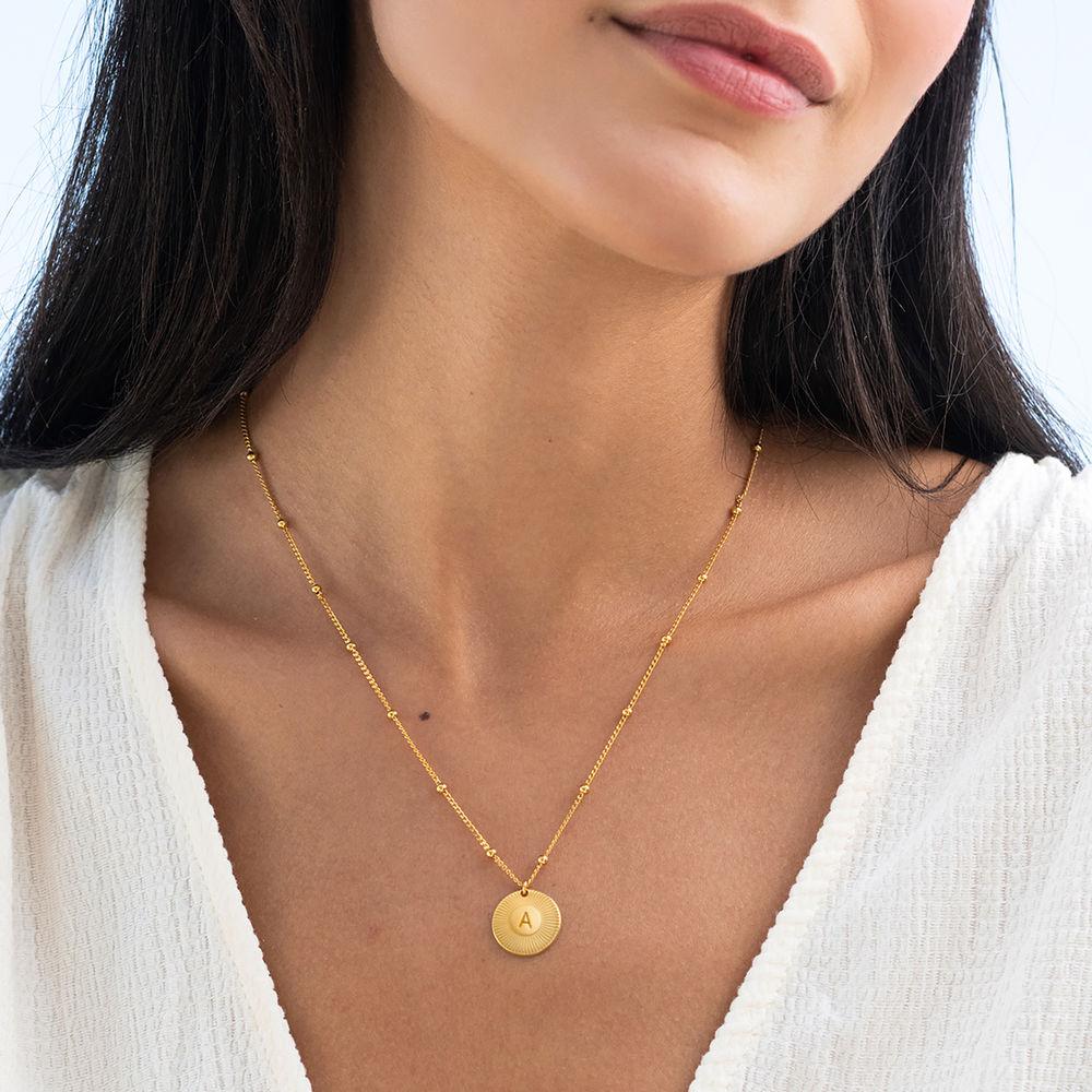 Sun Plate Letter Pendant