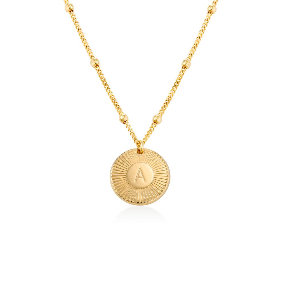 Sun Plate Letter Pendant