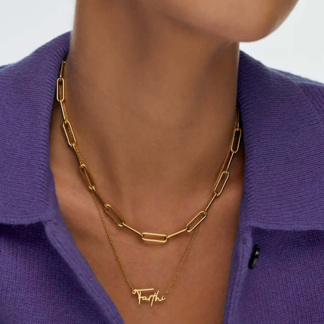 Belle Script Custom Name Necklace