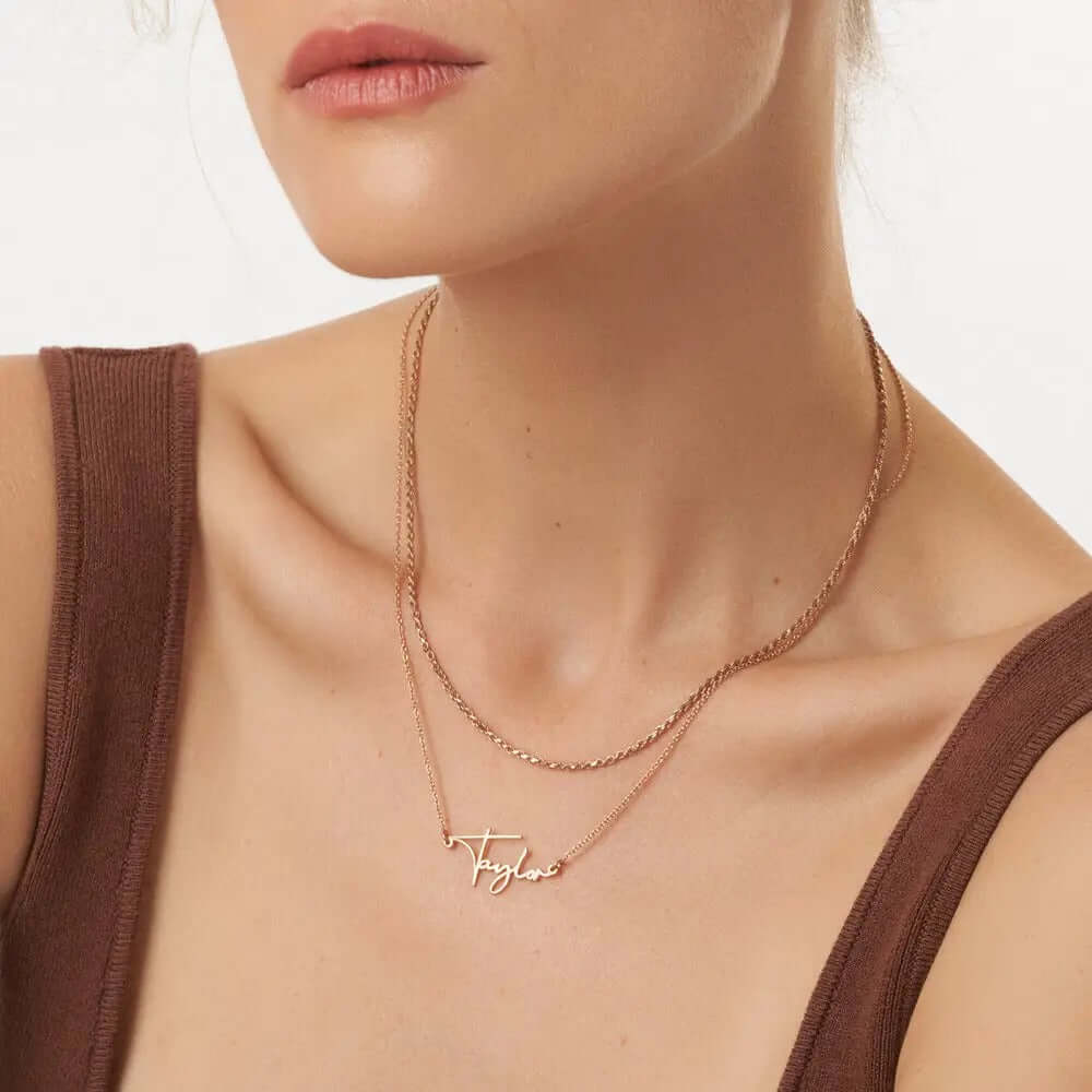 Belle Script Custom Name Necklace
