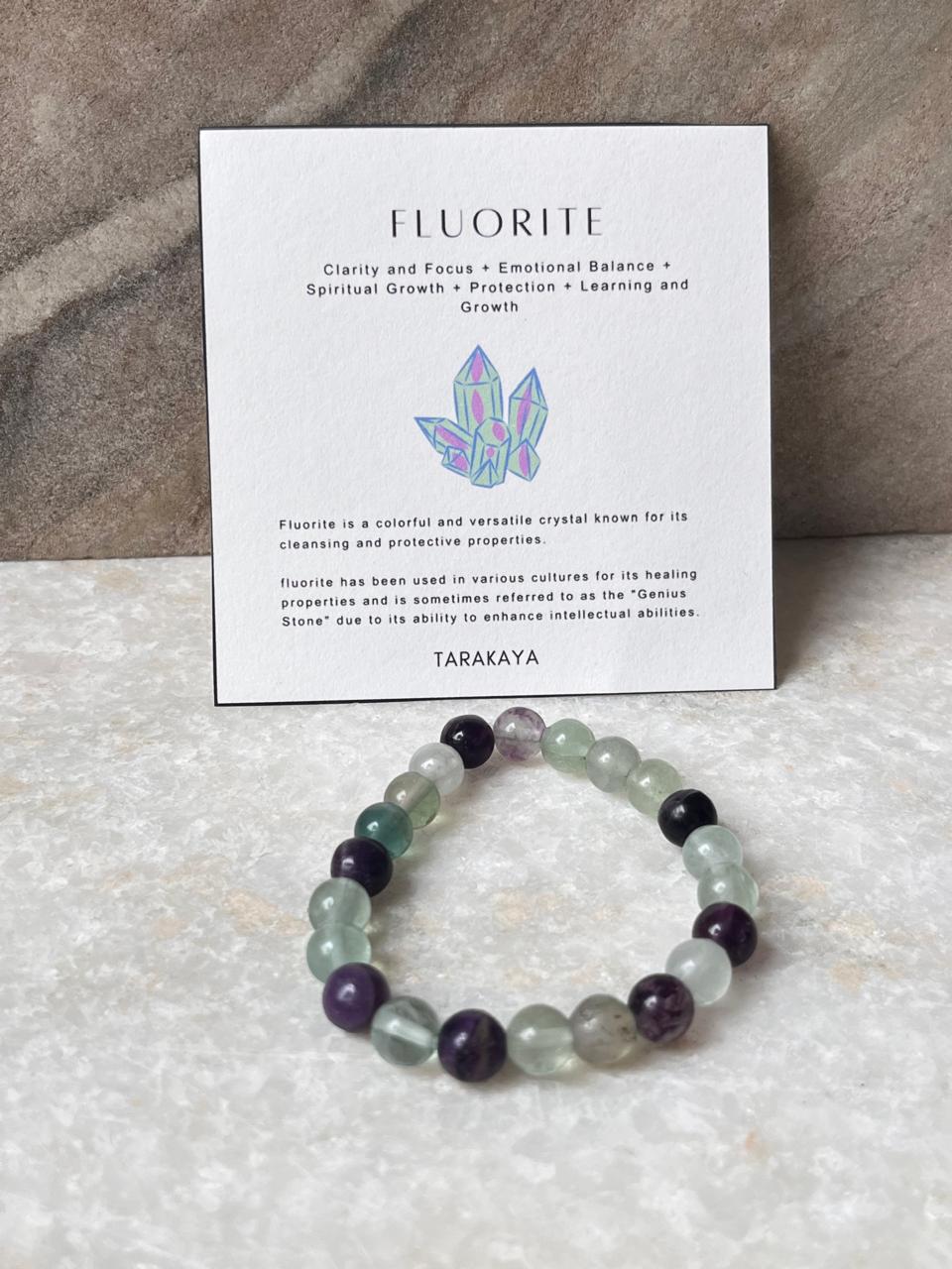 Natural Colorful Fluorite Bracelet