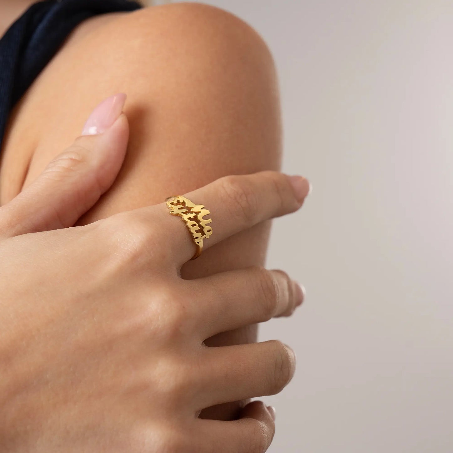 Double Name Ring