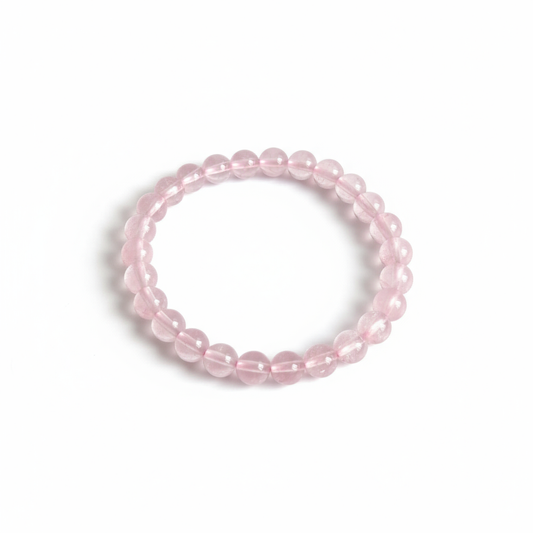 Natural Ice Rose Quartz Bracelet