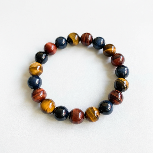 Tri-Color Tiger Eye Bracelet