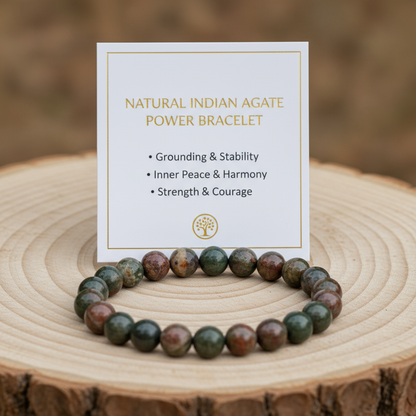 Natural Indian Agate Bracelet