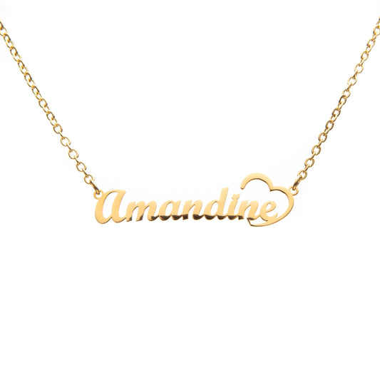 Heart Custom Name Necklace