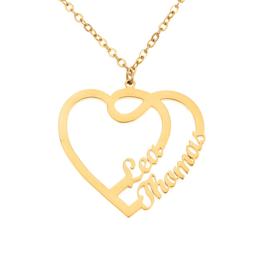 Two Names Heart Pendant