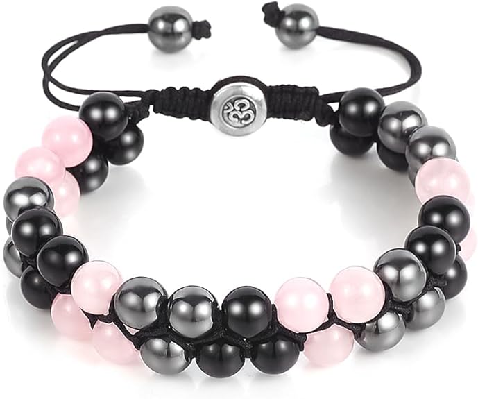 Triple Power Protection Bracelet - Onyx, Lava Rock & Tiger Eye