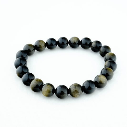 Natural Gold Obsidian Bracelet