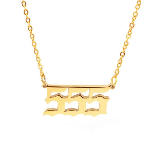 Lucky Number Custom Gothic Necklace
