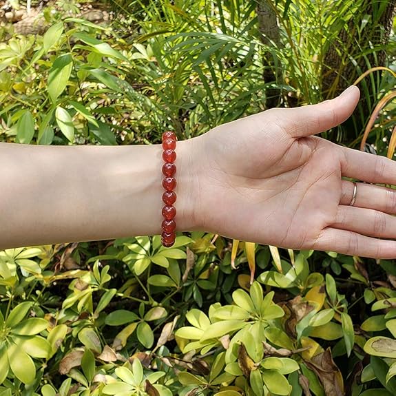 Natural Red Agate Bracelet