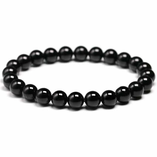 Natural Black Agate Bracelet