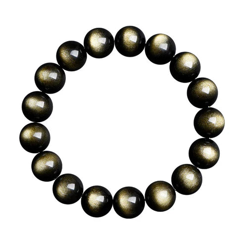 Natural Double Eye Obsidian Bracelet