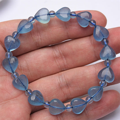Aquamarine Heart's Serenity Bracelet