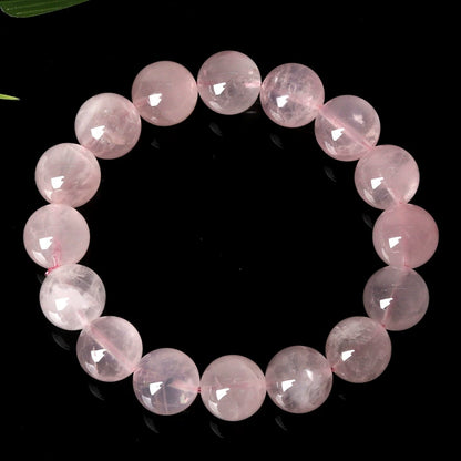 Natural Rose Quartz Bead Bracelet
