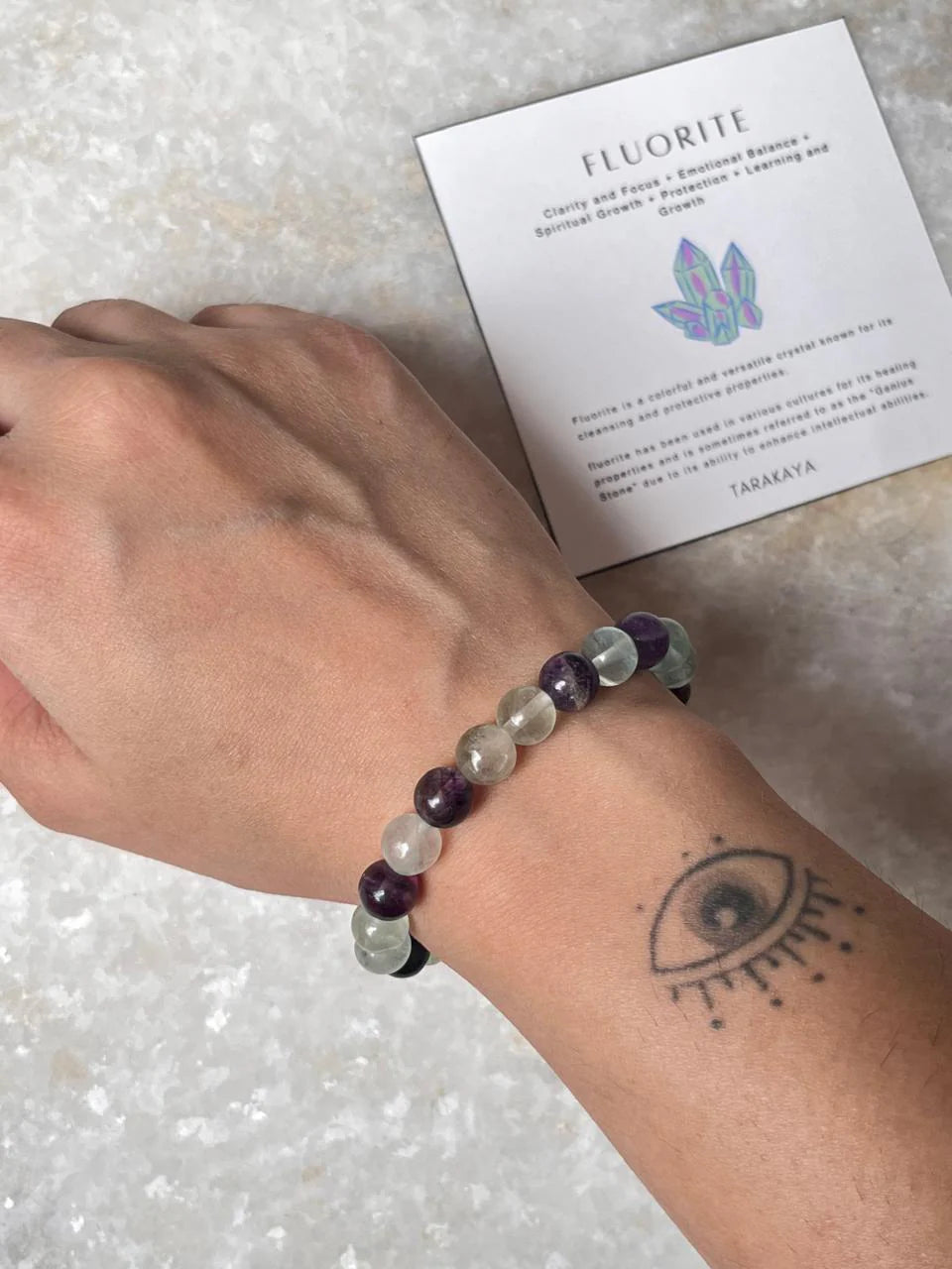 Natural Colorful Fluorite Bracelet