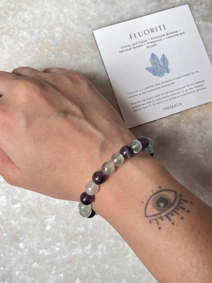 Natural Colorful Fluorite Bracelet