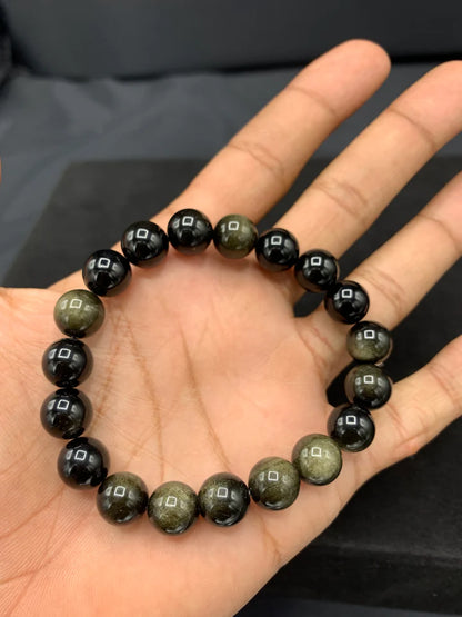Natural Gold Obsidian Bracelet
